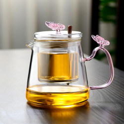加厚高硼硅玻璃逍遥泡拆卸玻璃煮茶壶耐高温煮茶器逍遥壶防烫茶壶