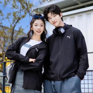 PUMA 男装女装情侣户外运动休闲百搭连帽梭织外套