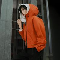 FILA 女式户外冲锋衣女士简约百搭宽松日常连帽外套