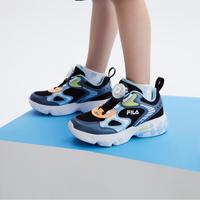 FILA 男小童(28-32)儿童旋钮扣舒适透气轻便复古跑鞋