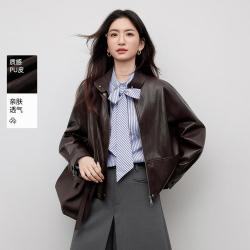 香影 2026春秋美拉德短款皮衣外套女酷飒风机车pu立领宽松夹克