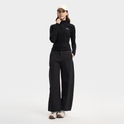 FILA 梭织长裤女士时尚宽松防泼水舒适运动休闲裤
