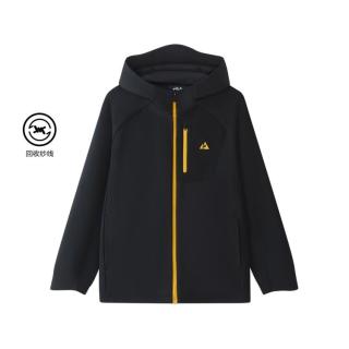 FILA 男中大童（130-175）针织上衣男童户外舒适运动连帽外套