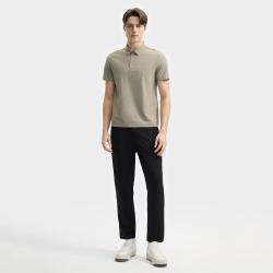 FILA 男式休闲裤男士时尚简约舒适百搭基础直口微弹针织长裤