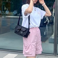 MLB 男女情侣潮流多口袋单肩包运动户外挎包春夏BQB03