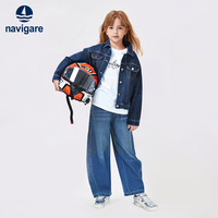 navigare 女童牛仔外套 深蓝