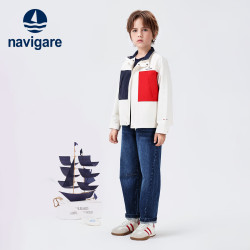 navigare 男童梭织外套 白色