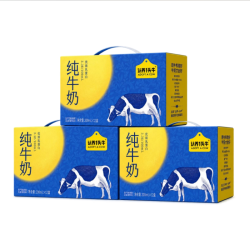 认养一头牛 全脂纯牛奶 200ml*12盒*3提