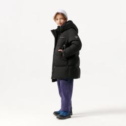 坦博尔 儿童羽绒服 拼接保暖 黑色 130cm