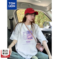 唐狮 新款女圆领短袖T恤