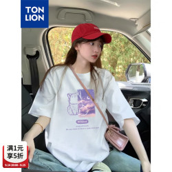 唐狮 新款女圆领短袖T恤
