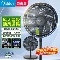 美的 电风扇落地式家用大风力强风低能效节能省电立式轻音电扇30AB