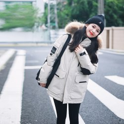 坦博尔 户外新工装羽绒服男女同款连帽加厚冬派克服外套90鸭绒防风