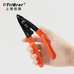 TriBrer 信测皮线光缆剥皮钳光纤剥线钳三口双口米勒钳光纤冷接工具套装