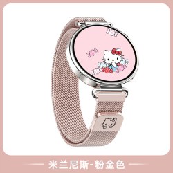 匠戴 适用华为gt7表带gt6磁吸新款米兰尼斯gt5可爱KT猫watch5手表watch4pro高级运动金属智能创意gs4i透气夏天42女