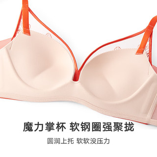 曼妮芬 海棠系列文胸 绿色 75A
