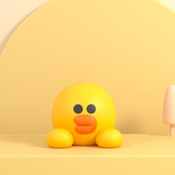 潮九玩五 LINE FRIENDS 布朗熊 汽车中控台装饰 大号