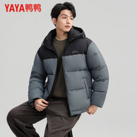YAYA 鸭鸭 203g高倍绒男士连帽羽绒服