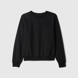 Gap 刺绣logo圆领简约卫衣