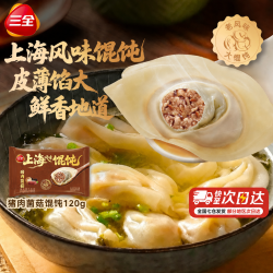 三全 猪肉菌菇馄饨120g