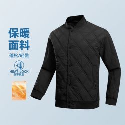 HOTSUIT 秋冬季菱格棒球棉服