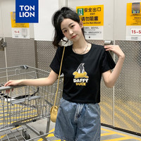 唐狮 新款女圆领短袖T恤