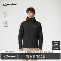 Berghaus 26秋冬新品FLEXI 男子软壳冲锋衣外套户外通勤防风防水