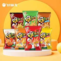 好丽友 巧克力味派好友趣呀土豆软糖零食小吃薯片