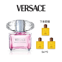 VERSACE 粉耀晶钻女士香水 90ml（赠 炽爱之水香水 5ml*3）