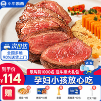 小牛凯西 牛排原肉整切儿童生鲜牛肉家庭套餐不拼接不合成 菲力牛排10片+6件套