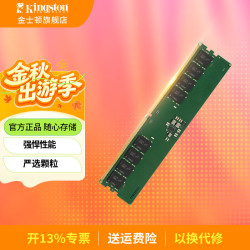 金士顿 内存条DDR5 台式机电脑内存条 第五代 5600 普条 台式D5 5600频 32G 严选颗粒 经典普条
