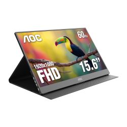 AOC 16T20 FHD高清 IPS便携显示器 黑色 39.6cm