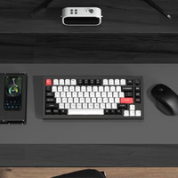 Keychron Q1HE 81键 三模机械键盘 黑色 星云轴 RGB
