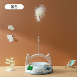 宠物益智猫转盘羽毛逗猫棒
