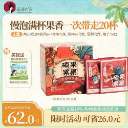 茶颜悦色 硕果累累乌龙茶青梅茶叶果茶冷泡茶包伴手礼送礼礼盒20枚