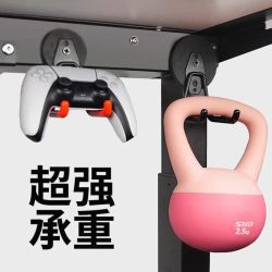 拓思曼 磁吸挂钩支架适用PS5游戏手柄头戴式耳机电竞外设键盘鼠标置物架收纳壁挂配件磁吸挂件电脑桌支架 强磁·侧吸拉力0-6斤