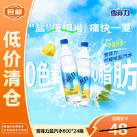 可口可乐 chivalry 雪菲力 盐汽水 柠檬味 600ml*24瓶
