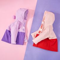 百亿补贴：笛莎 童装女童外套春季2023新款中大童衣服时尚撞色儿童冲锋衣潮