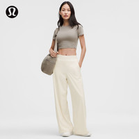 lululemon 丨Swift 女士阔腿裤 *腰部徽标*亚洲版型 LW5IDEA 浅象牙白
