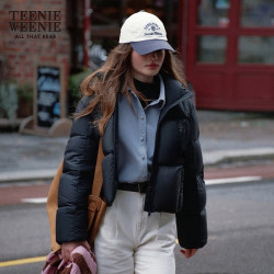 TEENIE WEENIE 【赵露思同款】小熊羽绒服女秋冬棉花糖多彩羽绒服外套女