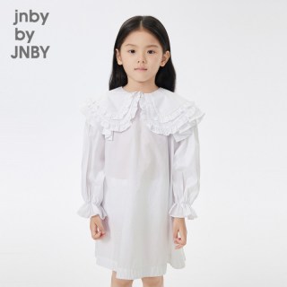 jnby by JNBY [花边领]江南布衣童装春长袖连衣裙宽松翻领女童儿童jnbybyjnby