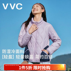 VVC life实体同款棉服男女保暖加厚防风立领棉衣宽松通勤户外防寒F 香芋紫 M