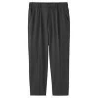 無印良品 MUJI 男式 易干抽褶锥形裤男士长裤子休闲裤男装男款夏季 AE0Z7A6S 黑色 L 175/88A