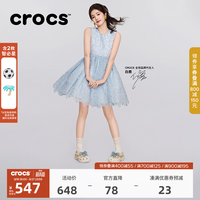 crocs 213114 厚底洞洞鞋 亚麻色-0HZ(含智必星) 38码
