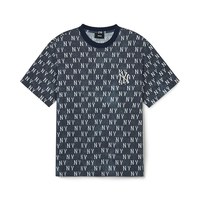 88VIP：MLB官方 男女情侣老花满印T恤休闲短袖明星同款23夏季新款TSM05