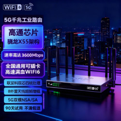 智创当下 5g随身wifi移动无线可插卡cpe路由器千兆双频2026款无限制流量免装宽带企业穿墙王电竞办公  满血性能WiFi6，网速狂飙