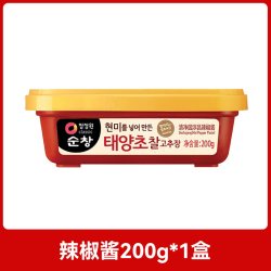 清净园 淳昌辣椒酱200g韩国进口石锅拌饭酱甜辣炒年糕酱韩式烤肉酱