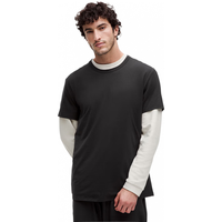 lululemon Fundamental 男士短袖T恤 黑色 XL LM3BXVS