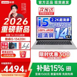 联想 Lecoo N142A i5-13420H 16GB+1TB 2.2K屏 灰色 笔记本电脑
