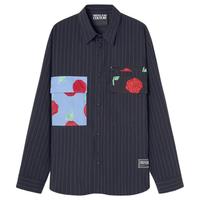 VERSACE JEANS COUTURE Roses条纹外套式衬衫